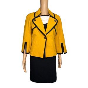 NINE WEST 2PC Multicolor Viscose Polyester Stretch Lined Dress Suit